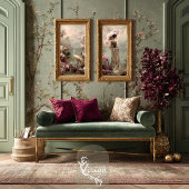 Papier Mousseline Tranquillité Chinoiserie Oiseau Floral Romance