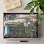 Papier Mousseline Transport de chevaux et de buggy Centre-ville Déco (Cadeau)