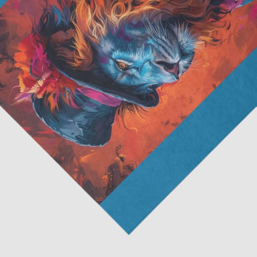 Papier Mousseline Travis le lion (Détail)