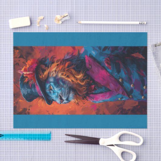 Papier Mousseline Travis le lion (Artisanat)