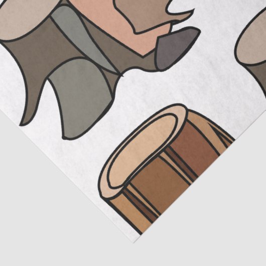 Papier Mousseline Tree Stump (Détail)