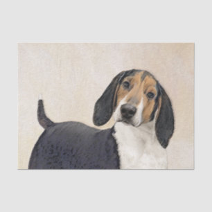 Papier Mousseline Treeing Walker Coonhound Peinture - Art original