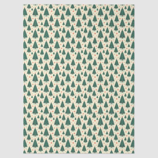 Papier Mousseline Trees and Snowflakes (Recto)