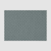 Papier Mousseline Trèfle Micro Point (Vert Clair Sur Vert Foncé) (Recto)