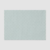 Papier Mousseline Trèfle Micro Point (Vert sur vert clair) (Recto)