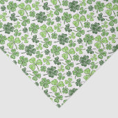 Papier Mousseline Trèfle Vert (Détail)
