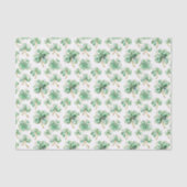 Papier Mousseline Trèfle Vert Or Saint-Patrick (Recto)