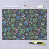 Papier Mousseline Trèfles verts chanceux à l'aquarelle dessinés à la (Artisanat)