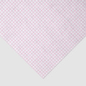 Papier Mousseline Treillis Rose Clair - Blanc (Détail)