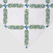 Papier Mousseline Trellis Bleu Bow (Détail)