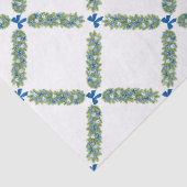 Papier Mousseline Trellis de Noël Ruban Bleu  (Détail)