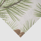 Papier Mousseline Trendy Merry Christmas Pine Cones and Branches     (Détail)