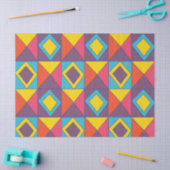 Papier Mousseline Triangle diamant coloré géométrique (Artisanat)