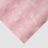 Papier Mousseline Triangle Géométrique Rose Luxueux Branché Élégant (Détail)