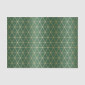 Papier Mousseline Triangle vert de Noël (Recto)