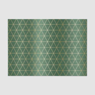 Papier Mousseline Triangle vert de Noël