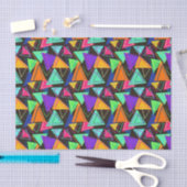 Papier Mousseline Triangles en couleur (Artisanat)
