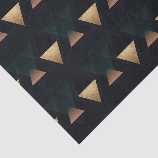 Papier Mousseline Triangles géométriques Art Déco (Détail)