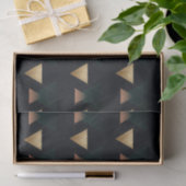 Papier Mousseline Triangles géométriques Art Déco (Cadeau)