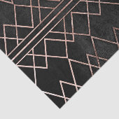 Papier Mousseline Triangles géométriques d'or rose chic et élégant (Détail)