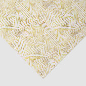Papier Mousseline Triangles Glam Or Géométrique Abstraite (Détail)