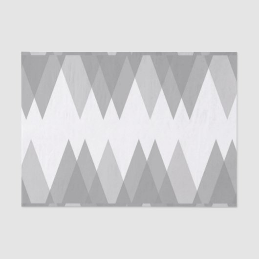 Papier Mousseline Triangles gris (Recto)