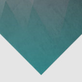 Papier Mousseline Triangles gris sur bordeaux turquoise (Détail)
