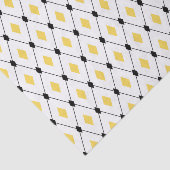 Papier Mousseline Triangles Jaunes Et Noirs (Détail)
