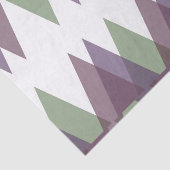 Papier Mousseline Triangles mauve et vert (Détail)