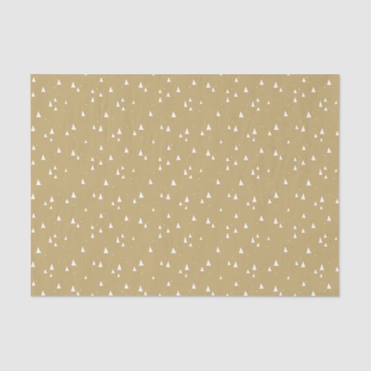 Papier Mousseline Triangles minuscules en or (Recto)
