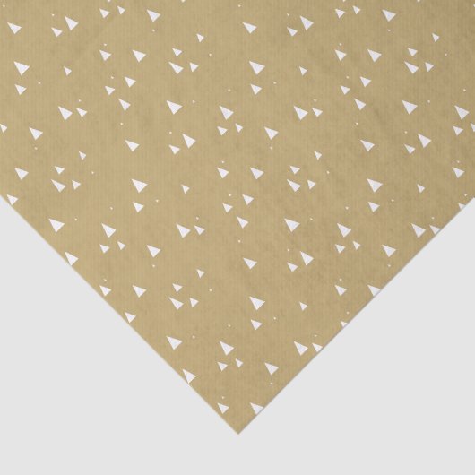 Papier Mousseline Triangles minuscules en or (Détail)