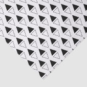 Papier Mousseline Triangles noires et blanches (Détail)