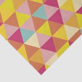 Papier Mousseline Triangles polychromes en forme géométrique (Détail)