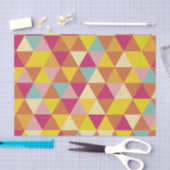 Papier Mousseline Triangles polychromes en forme géométrique (Artisanat)
