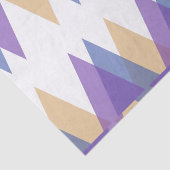 Papier Mousseline Triangles pourpre, bleu et jaune (Détail)