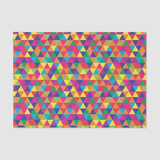 Papier Mousseline Triangles profonds - Motif Abstrait moderne (Recto)