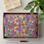 Papier Mousseline Triangles profonds - Motif Abstrait moderne (Cadeau)
