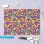 Papier Mousseline Triangles profonds - Motif Abstrait moderne (Artisanat)
