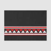 Papier Mousseline Triangles rouges (Recto)