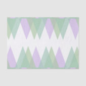 Papier Mousseline Triangles vert et lilas (Recto)