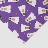 Papier Mousseline Trick Ou Treat Labrador Retriever Ghost Dogs (Détail)