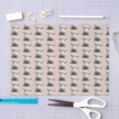 Papier Mousseline Tricot en laine Motif à visage mouton (Artisanat)