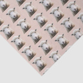 Papier Mousseline Tricot en laine Motif à visage mouton (Détail)