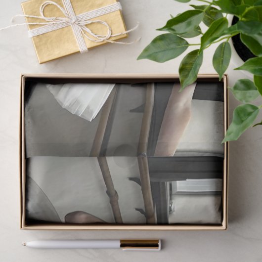 Papier Mousseline Trio à Tulle Ballerina Découpage (Cadeau)