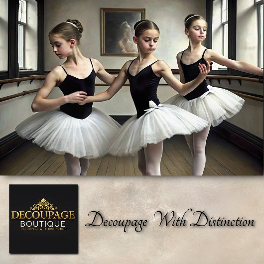 Papier Mousseline Trio à Tulle Ballerina Découpage