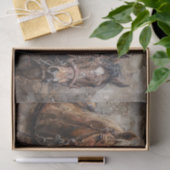 Papier Mousseline Trio de chevaux rustique Découpage occidentale (Cadeau)