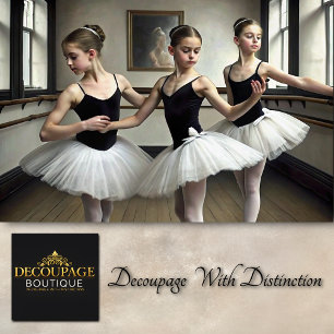 Papier Mousseline Trio en tulle découpage de ballerine