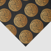 Papier Mousseline Triple Celtic Knot Swirl Mandala (Détail)