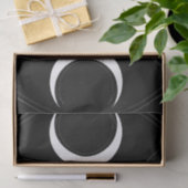 Papier Mousseline Triple Lune Géométrie Pentagram Wicca Anniversaire (Cadeau)