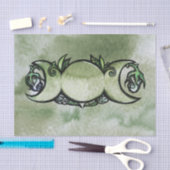 Papier Mousseline Triple Moon Goddess Gaia Art Sorcière verte (Artisanat)
